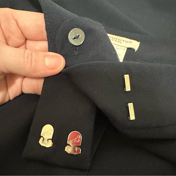 Covington Lynda Womens Dress Trouser Pants in Navy Size 18 - Picture 6 of 7